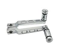 ZHUYRT Leva del cambio con punta e tallone for moto con perno del cambio/adatta for Harley Softail FLST Touring Electra Street Glide Road King FLHX Trike leva cambio del motociclo(Chrome)
