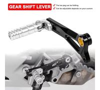 ZHUYRT Leva del pedale del cambio pieghevole for moto/Adatto for Ducati Multistrada V4 V4S 2020-2022 2023 Pedale estensibile regolabile leva cambio del motociclo(Silver)
