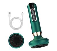 ZHVoyage Massaggiatore Anticellulite,Massaggiatore Elettrico, Massaggio Corpo Intero, Gua Sha, Coppettazione, Anticellulite,12 gradi di aspirazione, 12 gradi di riscaldamento (verde)