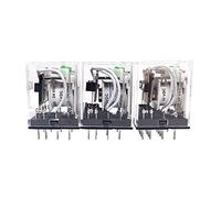 ZHWTISNPE Relè Intermedio elettromagnetico Generale a Bobina in Miniatura HH52P HH53P HH54P LED DC 6V 12V 24V AC 220V MY2NJ/MY3NJ/MY4NJ 50 Pezzi(HH52P AC220V)