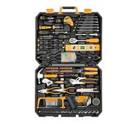 ZHYIBDE Set di 228 pezzi con bussole e utensili manuali, cricchetto, cacciaviti e chiavi esagonali - Valigetta portatile in plastica per riparazioni auto, manutenzione domestica e progetti fai da te