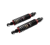 ZhyoNgFu Sospensioni Ammortizzatori Ammortizzatore A Molla per Moto da 370 Mm, Regolabile, 1 Coppia, per UTV E ATV, Testa Tonda Nera.