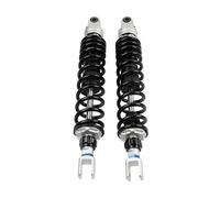 ZhyoNgFu Sospensioni Ammortizzatori Ammortizzatore A Molla per Moto da 436 Mm, Regolabile, 1 Coppia, per Forcella Universale Argentata.