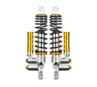 ZhyoNgFu Sospensioni Ammortizzatori Ammortizzatore Posteriore Invertito per Moto da 290 A 360 Mm, Precarico, Smorzamento Gas Regolabile per Cygnus-X, Nmax, Nmax Aerox 155(Silver Gold,290mm)