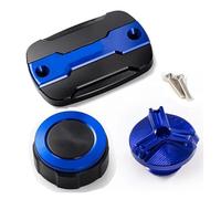 ZhyoNgFu Tappo Dell'olio Motore Motocicletta per MT03 MT-03 2015-2019 2020 2021 2022 Moto Cilindro Freno Anteriore Posteriore Tappo Serbatoio Carburante Principale Tappo Carburante Accessori(Blu,C)