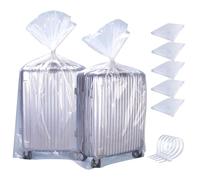 ZHYOPING Sacchetti extra large in plastica trasparente, 100 x 120 cm, 5 pezzi, impermeabili, resistenti da 100 mu con 5 fascette per soppalco, bagagli, valigie, piumone, sedia, giocattoli, biancheria