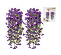 ZHYTUAL 2 Pezzi Blumen Fiori di Petunia Hängepflanze Künstlich Pianta Artificiale Appendente Kunstblumen Simili Reali Idonee per il Posizionamento su Balcone Teatro Giardino