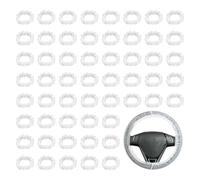 ZHYUAN 120 pezzi Copertura Protettiva per Volante in Plastica,Elastica Impermeabile Antipolvere Coprivolante,Copertura Volante auto,Copri Volante,Adatto alla maggior parte dei volanti delle auto