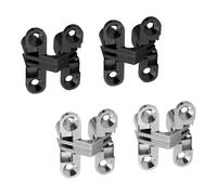 ZHYUAN 4 pezzi CerniereNascoste,CerniereInvisibile,Lega di zincocerniera, CernieraperMobiliNascosta, Cerniereascomparsa, CernieraperMobili, adatti per accessori per mobili, porte pieghevoli