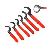 ZHYUAN 6 Pezzi Set di chiavi filettate,C Gancio Chiave,Forma di C Chiave, con Maniglia Antiscivolo,Chiavi un Gancio Set,Chiavi per Chiavi Antiurto,Set di attrezzi per la regolazione della chiave a C