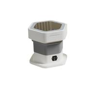 zhyunvd Pieghevole con Lavatrice,Lavatrice Portatile,Lavatrice Piccola Adatto per Campeggio,Viaggi, Lavanderia,Biancheria Intima,Calzini,Piccoli Oggetti,Hotel, dormitori,Camper Gray