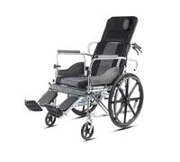 zhyunvd Sedia A Rotelle da Transito Acciaio,Carrozzina con Seduta E Schienale Imbottiti,Sedia A Rotelle Autospinta Pieghevol,per Disabili Ed Anziani A,Hydraulic armrest