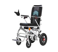 zhyunvd Sedia A Rotelle Elettrica Ultraleggera per Adulti,Sedia A Rotelle Elettrica Pieghevole Leggera Slim,Fauteuil Handicapés Électrique,avec Double Batterie Amovible En Alliage D'aluminium 10A