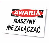 ZI-1 - CARTELLO - Guasto macchina, non accendere LIBRES POLSKA SP