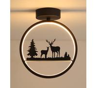 Zi Yang 16W LED Plafoniere Creativo Cervo Lampada da soffitto Balcone corridoio Foyer Sala Illuminazione dall'alto Moderno minimalismo Il Giro Paralume in Acrilico Camera da Letto Luce Calda 3000K