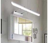 Zi Yang Lampada a Specchio a LED Bagno 40 cm Lampada da Specchio Lampada da Bagno 9W Bagno Luce Lampada a Muro Impermeabile 180 ° Regolabile Bianco Freddo 6000k per Bagno,Argento