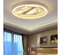 Zi Yang Plafoniera Bambini LED Dimmerabile Telecomando,Moderno Fumetto Pallacanestro Design Lampada da Soffitto per Bambino Ragazzo Ragazza Camera da Letto Soggiorno Luce per Basket,50cm