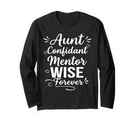 Zia confidente Saggio mentore per Sempre - Cool Family Bond Auntie Maglia a Manica