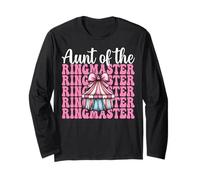 Zia del Ringmaster Auntie Circus Carnival Tent Coquette Maglia a Manica