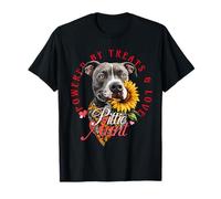 Zia pitbull alimentata da prelibatezze e amore Maglietta