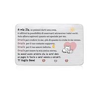 Zia Portafoglio Inserisci Biglietto Compleanno Biglietti di Auguri Natale Apprezza Regalo Personalizzato Tascabile Inciso Felice Festa della Mamma Simpatici Gatti Promemoria Grazie Ricordo da Nipote