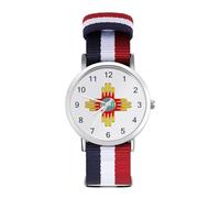 Zia Sun - Zia Pueblo - New Mexico orologio sportivo per uomo donna cinturino in nylon orologio analogico al quarzo, Stile:, regular, Cinturino