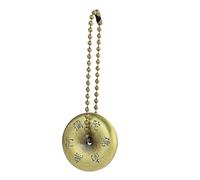 ZIAFRPN 1PC Vintage Sei Personaggi Mantra Portachiavi Rotondo Ciambella Auto Portachiavi Borsa Pendente Fortunato Amuleto Devoto Regalo