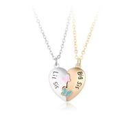 ZIAFRPN 2 Pz Sorelle Collana Set Magnete Squisito Carino Pendente Fidanzato Compleanno Regalo Gioielli Regalo