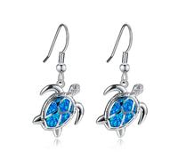 ZIAFRPN 2025 Ciondolo Tartaruga Marina Boema Earrgs per Le Donne Accessori Gioielli Ragazza Regalo Moda Blu Imitazione Opale Earrgs