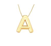 ZIAFRPN 26 / Moda Fortunato Lettere A-Z Irregolare Charm Ciondolo Collana per Le Donne degli Uomini Vintage Collo Gioielli Regali