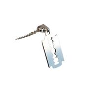 ZIAFRPN Acciaio Inox Lama di Sicurezza Pendente Collana Punk Hiphop Gioielli per Le Donne Uomini Geometrico Animale Piccolo Girocollo Penzolante