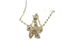 ZIAFRPN alla Moda Carino Rotante Mulino a Vento Collana Classico Ciondolo Design Luce Lusso clavicola Catena