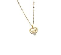 ZIAFRPN Americano Cuore Ti Amo nel Mio Cuore Collana Gioielli Lucenti Ti Amo Sempre nel Mio Cuore Regalo