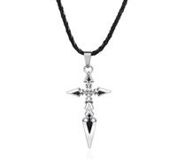 ZIAFRPN Anime Fate Stay Night Collana Fate Zero Sabre Emiya Croce Pendente Collana per Donne Uomini Accessori Manga Gioielli Regalo