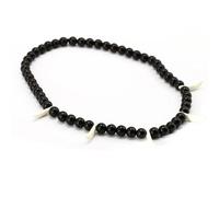 ZIAFRPN Anime Inuyasha Collana Parola Spirito Rosario Nero Collana di Perline Braccialetto Logo Pendente Gioielli Regalo