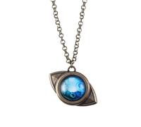 ZIAFRPN Anime L'Amuleto Promesso Neverland Emma Collana Pendente Blu A Forma di Occhio per Le Donne degli Uomini Cosplay Gioielli Regalo