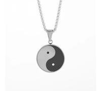 ZIAFRPN Antica I Ching Bagua Tai Chi Ciondolo Collana per Uomini e Donne Prega per Buona Fortuna Gioielli Ornamento congratulazioni Regali