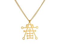 ZIAFRPN Anubis Ipos Collana Gotico Egitto Dio della Decomposizione Imbalsamazione Ciondolo Catena Donne Uomini Gioielli rs