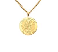 ZIAFRPN Arcangelo Santo Sigillo Collana Guarigione Angelo Preghiera Ciondolo Catena Ebraismo Amuleto Gioielli Regalo