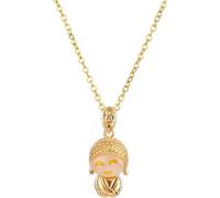 ZIAFRPN Carino Fortunato Piccolo Maitreya Pendente in Acciaio Breve Donne Collane Catena Femminile Collo Gioielli Presente