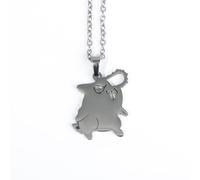 ZIAFRPN Cartoon Pochita Collana Ciondolo in Acciaio Inox Collana per Donne Uomini Cosplay Gioielli Regalo