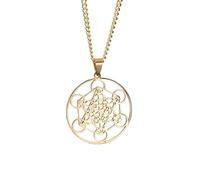 ZIAFRPN Charms Metatron Pendente Arcangelo Re Salomone Signet Collana Geometrica Gioielli per Uomo Donna Dichiarazione Gioielli congratulazioni regali