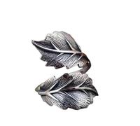 ZIAFRPN Chic Foglie Anelli per Le Donne Regolabile Apertura Dito Accessori Antique Vintage Ragazze Anelli Hip Hop Punk Foglia Gioielli