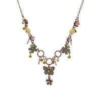 ZIAFRPN Cinese retrò Perlina Farfalla Collana Donne Luce Lusso Squisito Design estetico di Fascia Alta clavicola Catena Gioielli