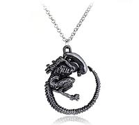 ZIAFRPN Ciondolo Collana Film Gioielli Punk Alieno Gotico Ciondolo Alieni Collana Fan Natale Cosplay Accessori Regalo Gioielli Festival Regali