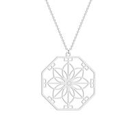 ZIAFRPN Ciondolo Collana Ottagonale Mandala Fiore Pendente Collana Gioielli Mor's Day Regalo Gioielli