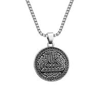 ZIAFRPN Ciondolo Nave Vichinga dell'Annata Nordic Celts Nodo Collane per l'Uomo Albero della Vita Amuleto Gioielli Regali