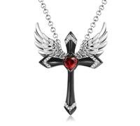 ZIAFRPN Classico Reddito Moda Ali d'Angelo Pendente Collana Signore Croce Guardiano Gioielli Accessori Festa Banchetto Regali