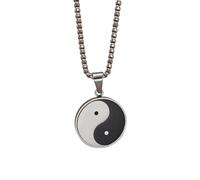 ZIAFRPN Collana Antica I Ching Bagua Tai Chi Ciondolo Collana per Uomini e Donne Prega per Buona Fortuna Gioielli Ornamento Moda