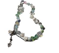 ZIAFRPN Collana con Ciondolo d'Amore con Fiore di Cristallo Coreano per Le Donne 2023 Collana Girocollo con Perline alla Moda Accessori per Gioielli Y2K